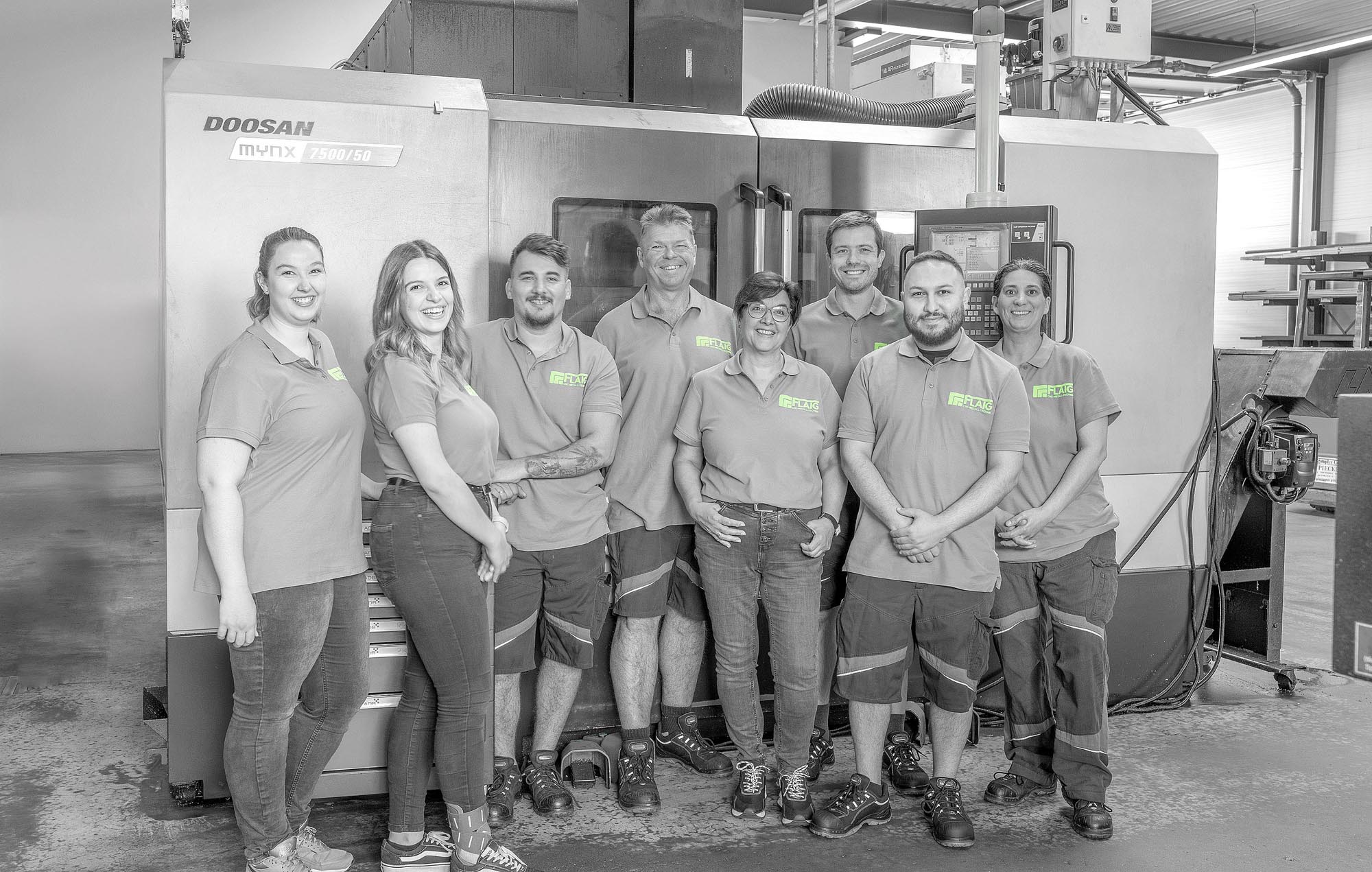 Flaig CNC-Metall-Technik das Ganze Team